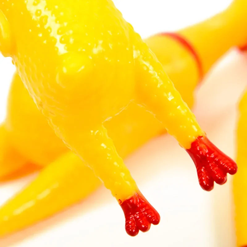Squeaky Chicken Dog Toy