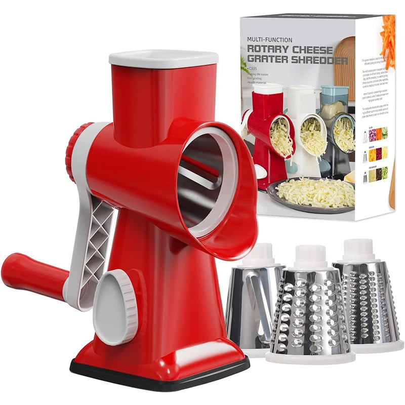 LMETJMA 3-in-1 Rotary Grater