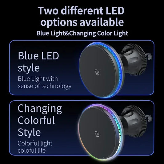 RGB Magnetic Car Wireless Charger