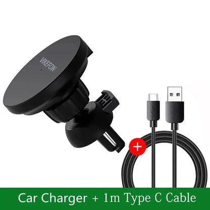 VIKEFON Magnetic Car Charger Mount
