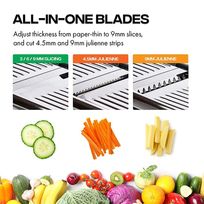 LMETJMA Adjustable Mandoline Slicer
