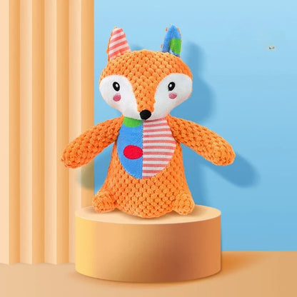 Plush Patchwork Animal Dog Toy