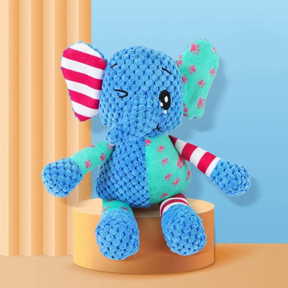 Plush Patchwork Animal Dog Toy