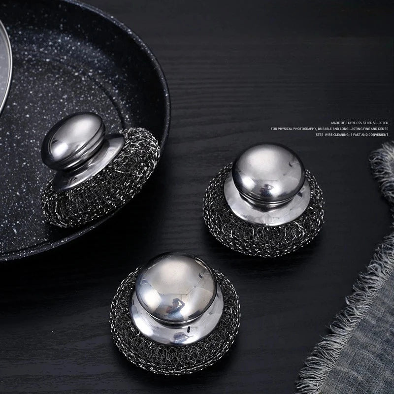 Stainless Steel Pot Scrubber Brush
