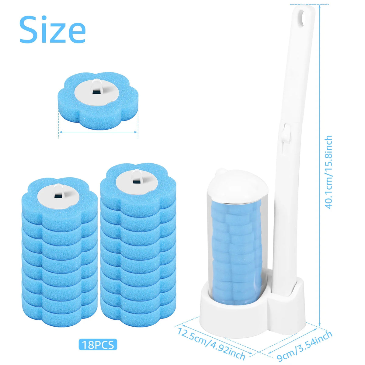 Toilet Brush with Replacement Heads