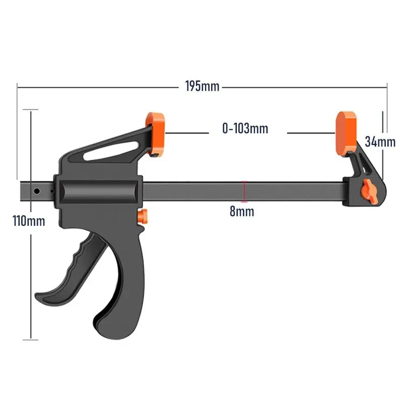 Quick-Release Woodworking Clamp Set