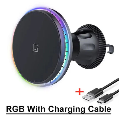 RGB Magnetic Car Wireless Charger