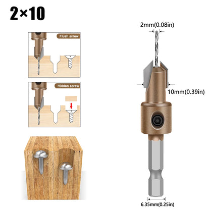 Blind Hole Step Drill Bit