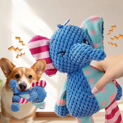 Plush Patchwork Animal Dog Toy