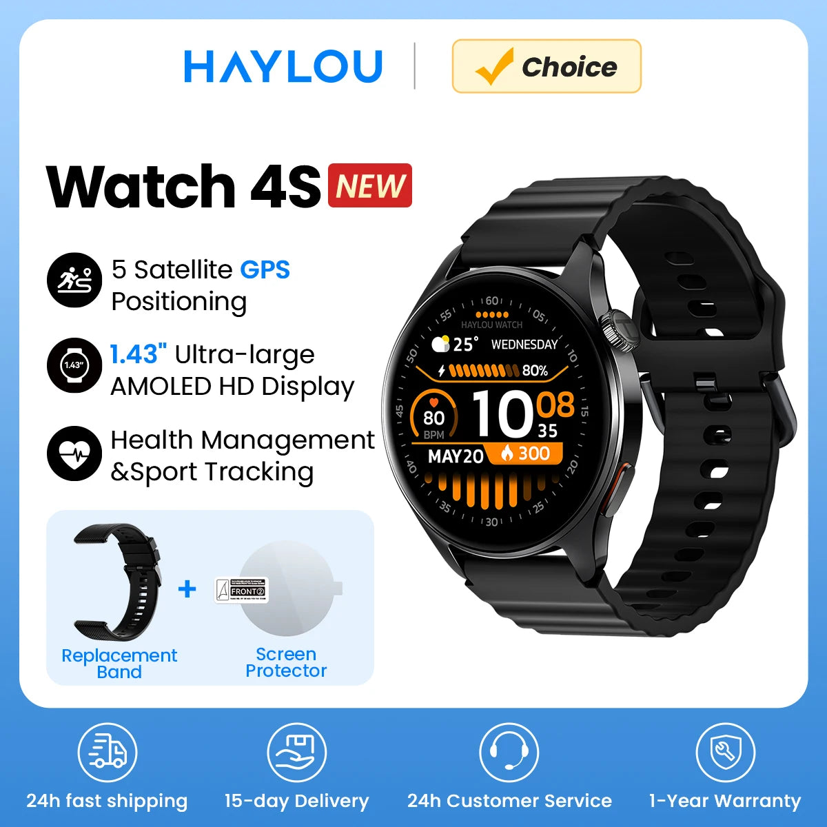 HAYLOU Watch 4S GPS Smartwatch