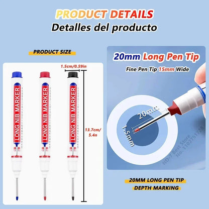 Deep-Hole Marker Pen Set