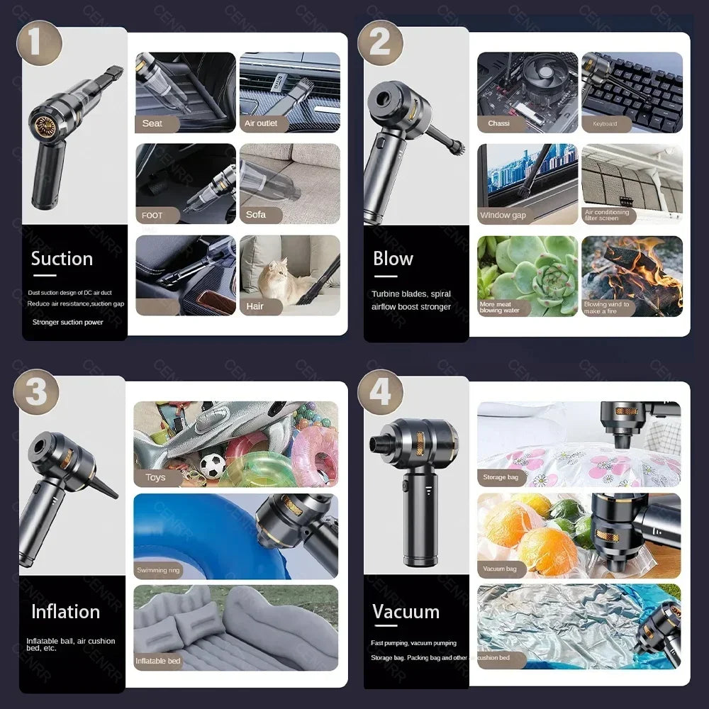 CENRR Handheld Car Vacuum Cleaner