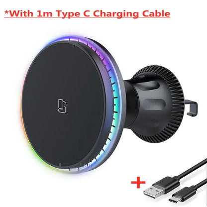 RGB Magnetic Car Wireless Charger