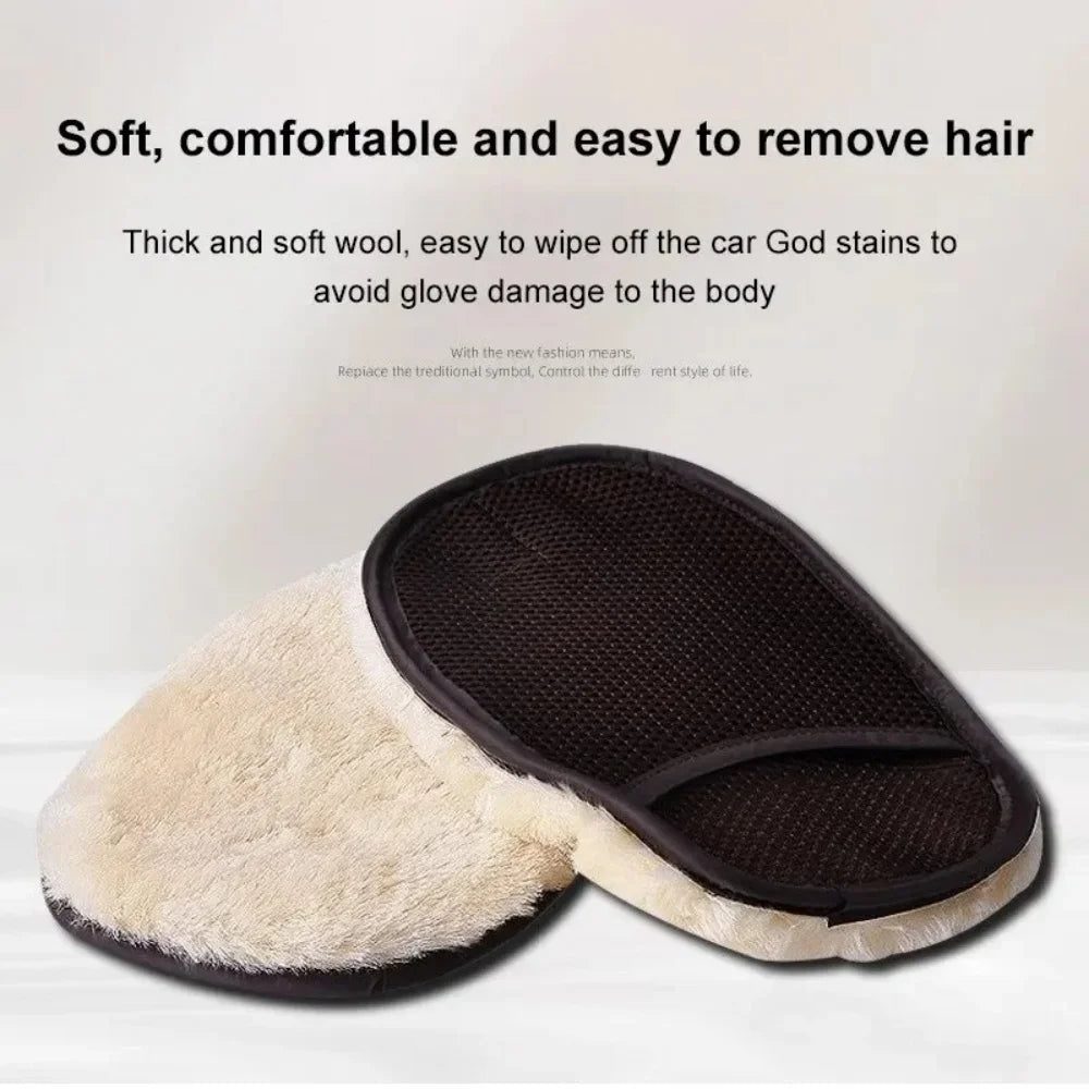 Plush Car Washing Gloves