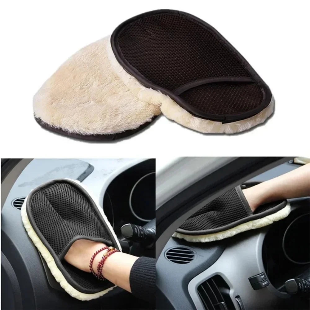Plush Car Washing Gloves
