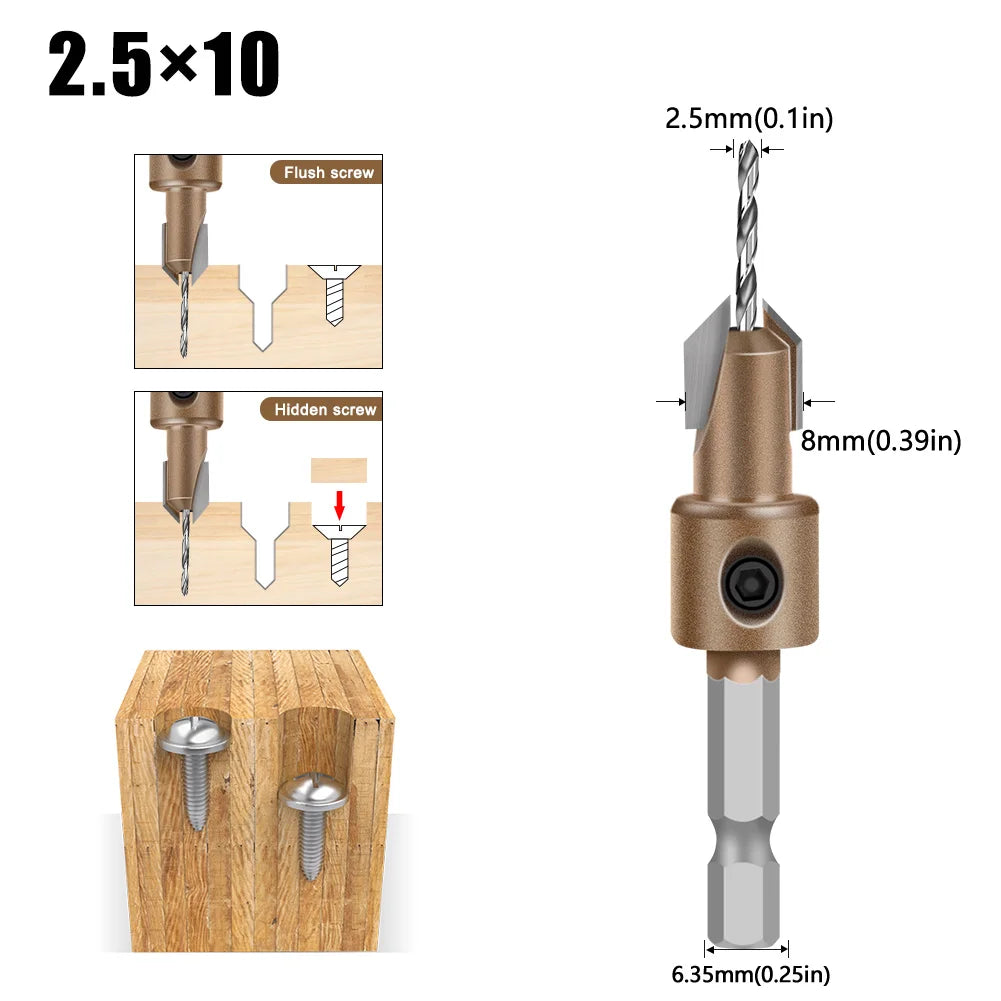 Blind Hole Step Drill Bit