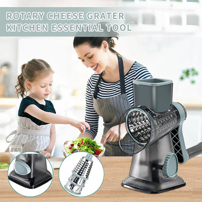 LMETJMA 3-in-1 Rotary Grater