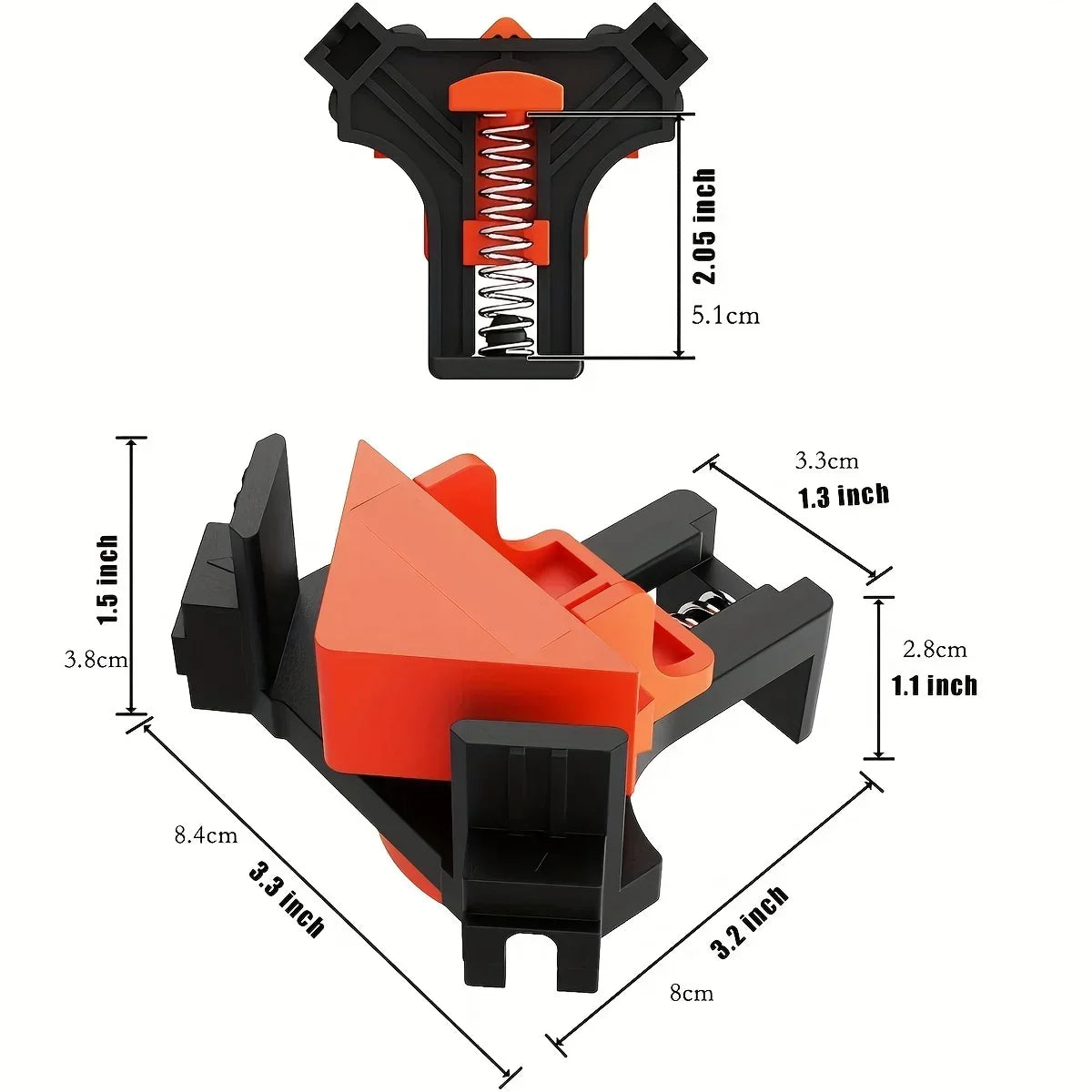 Spring-Loaded Corner Clamps (2-Pack)