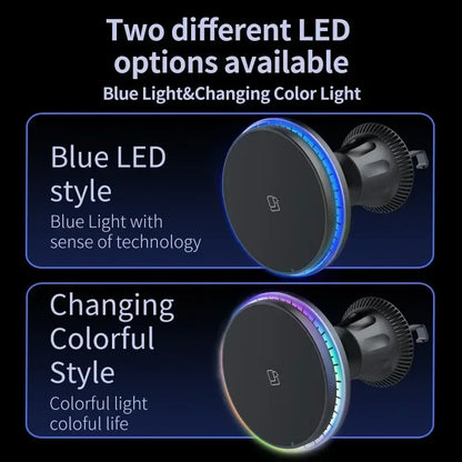 RGB Magnetic Car Wireless Charger