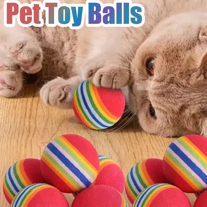 Rainbow EVA Cat & Dog Ball Toys