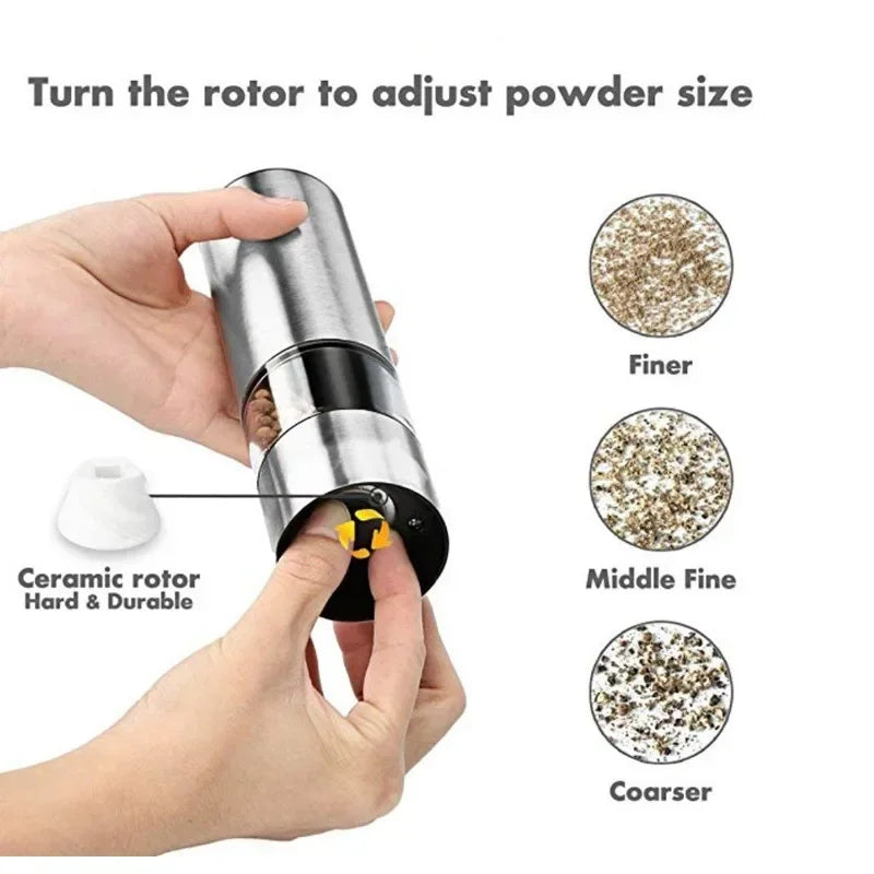 Electric Salt & Pepper Grinder Set