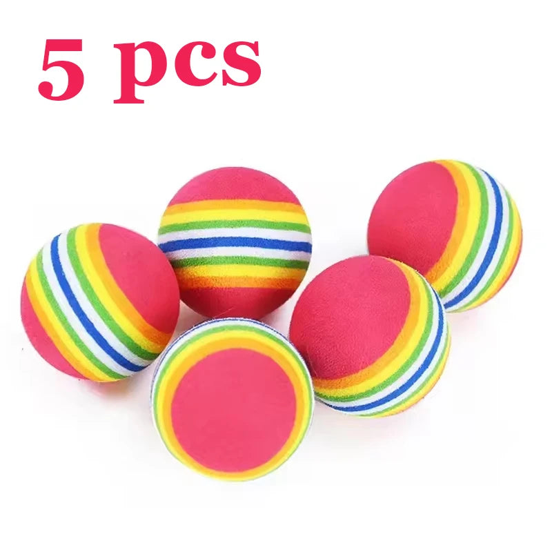 Rainbow EVA Cat & Dog Ball Toys