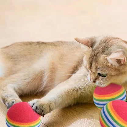 Rainbow EVA Cat & Dog Ball Toys