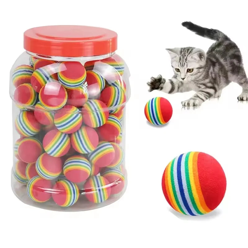 Rainbow EVA Cat & Dog Ball Toys