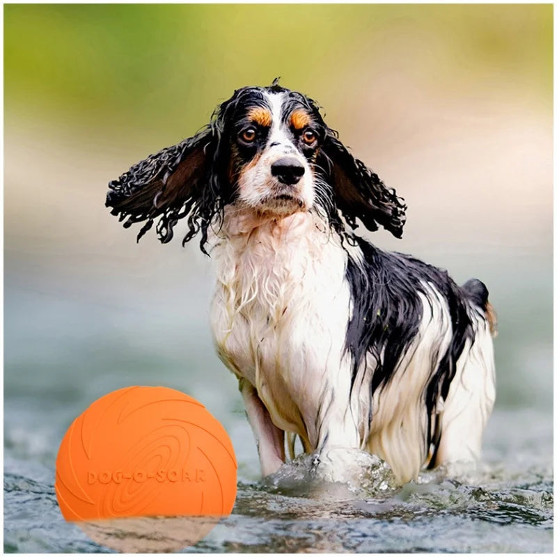 Silicone Flying Disc Pet Toy