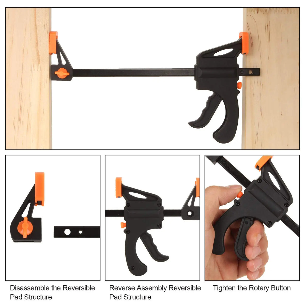 Quick-Release Woodworking Clamp Set
