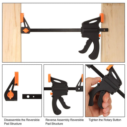 Quick-Release Woodworking Clamp Set