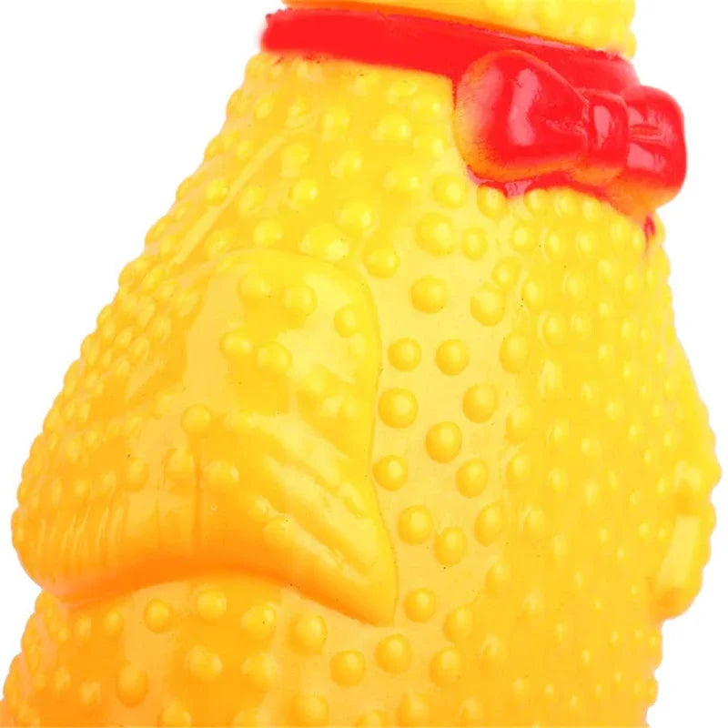 Squeaky Chicken Dog Toy
