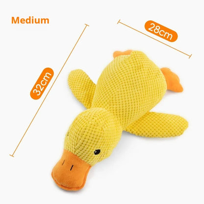 Plush Sleeping Duck Dog Toy