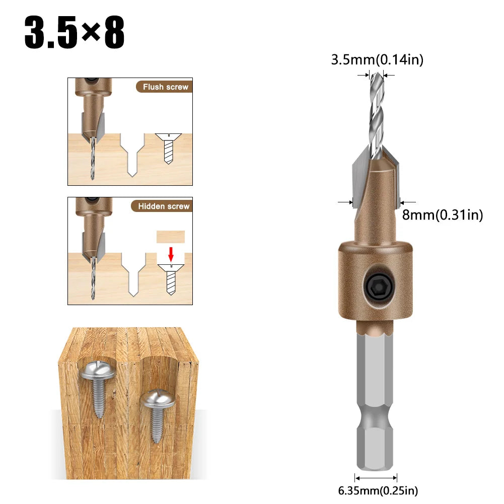 Blind Hole Step Drill Bit