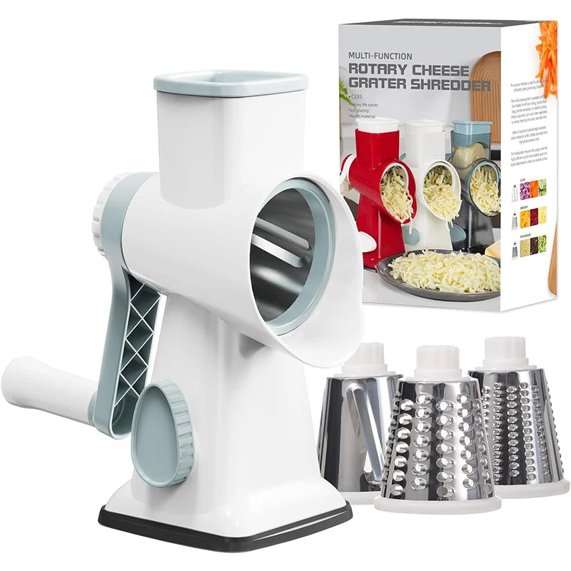 LMETJMA 3-in-1 Rotary Grater
