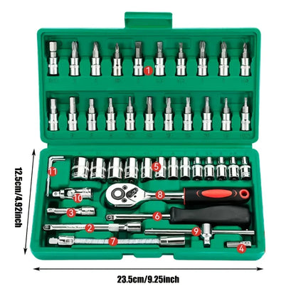 46-Piece Mechanic Tool Kit