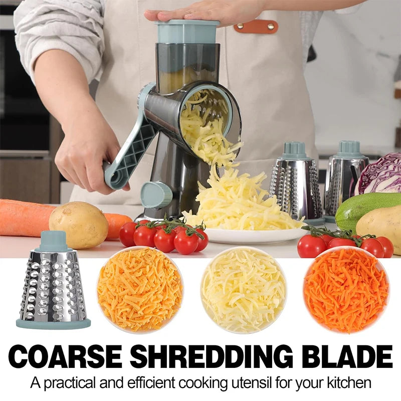 LMETJMA 3-in-1 Rotary Grater