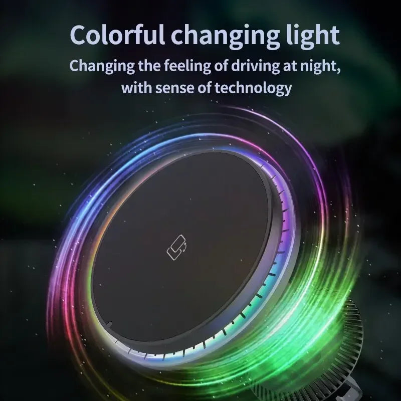 RGB Magnetic Car Wireless Charger