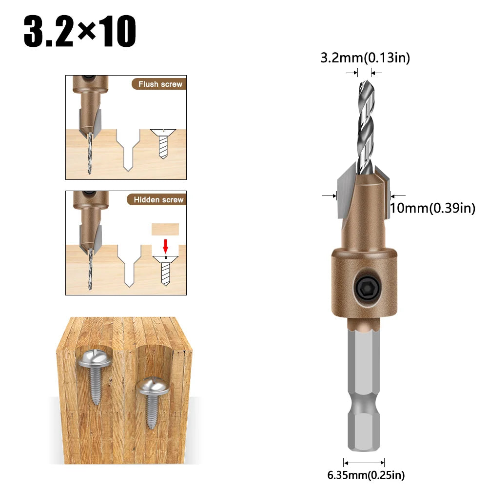 Blind Hole Step Drill Bit