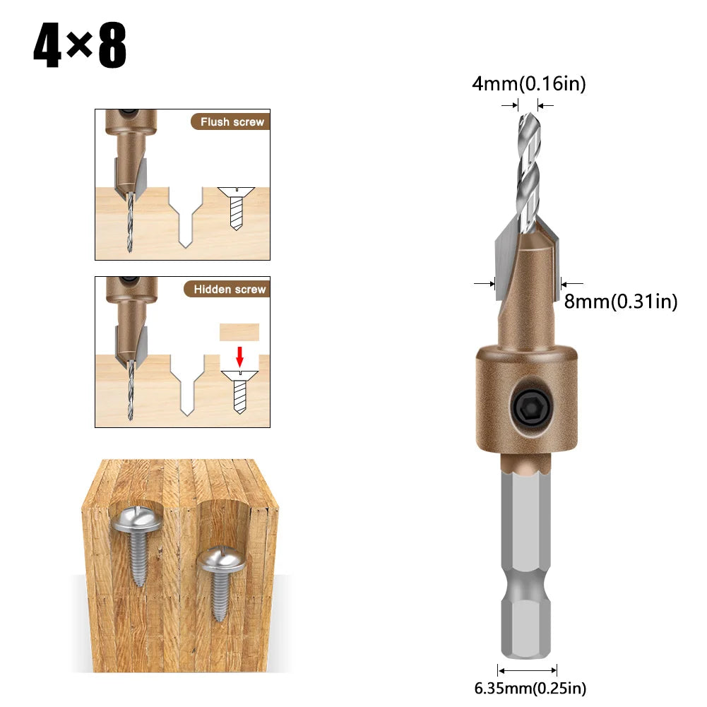 Blind Hole Step Drill Bit