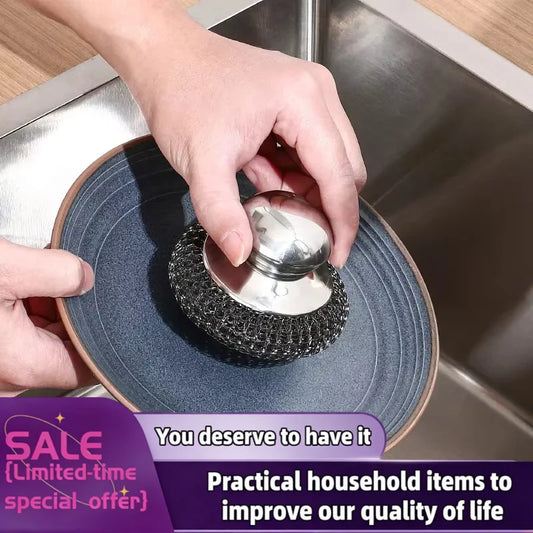 Stainless Steel Pot Scrubber Brush