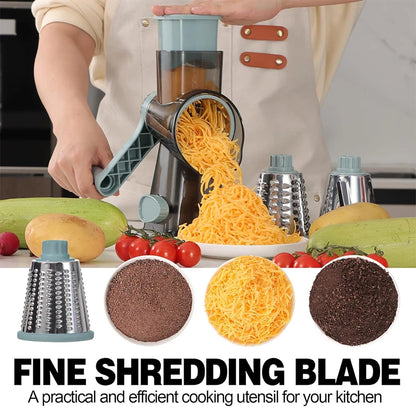 LMETJMA 3-in-1 Rotary Grater