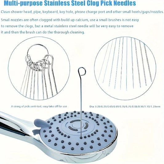 Shower Head Cleaning Brush Set