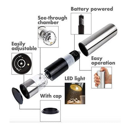 Electric Salt & Pepper Grinder Set