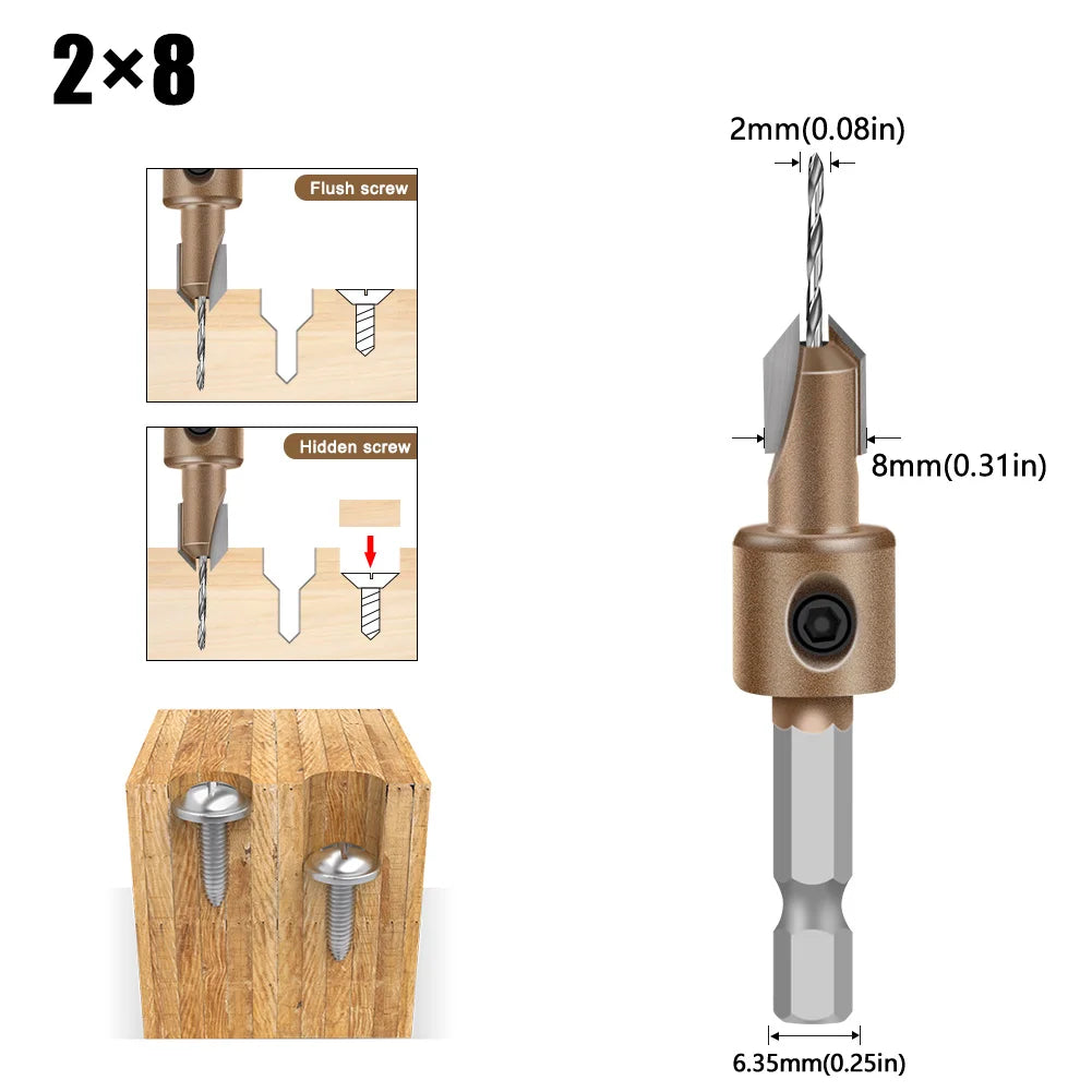 Blind Hole Step Drill Bit