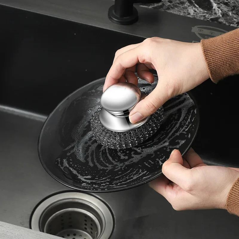 Stainless Steel Pot Scrubber Brush