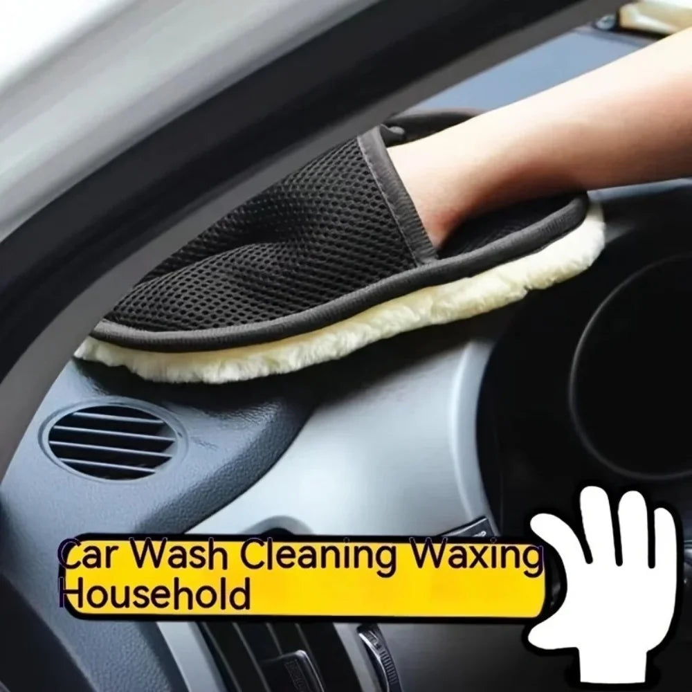 Plush Car Washing Gloves