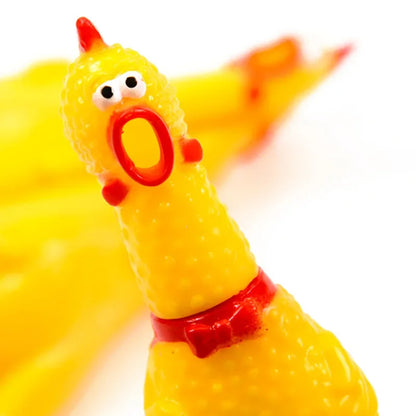 Squeaky Chicken Dog Toy