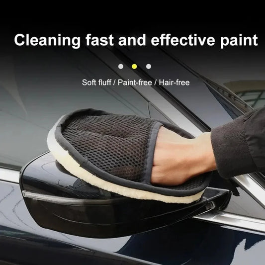 Plush Car Washing Gloves
