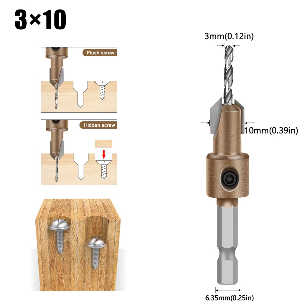 Blind Hole Step Drill Bit